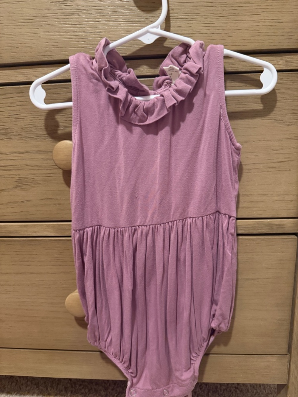 kate quinn Dusty Pink Ruffled Neck One-Piece Bodysuit